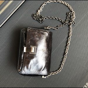 Proenza Schouler soft black patent crossbody